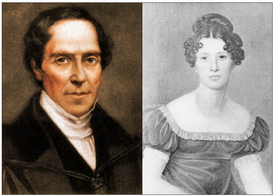 Portraits of Gideon and Mary Mantell (née Woodhouse)