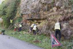 Disappearing geological exposures