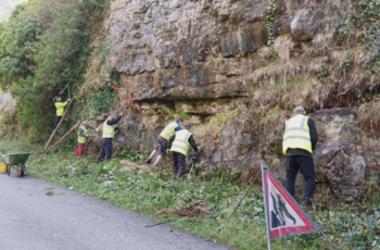 Disappearing geological exposures